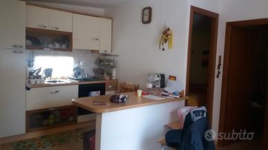 Cucina con elettrodomestici