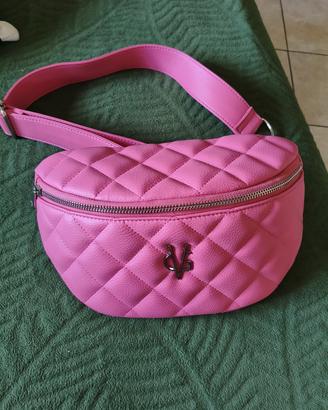 marsupio rosa similpelle Valentina Giorgi