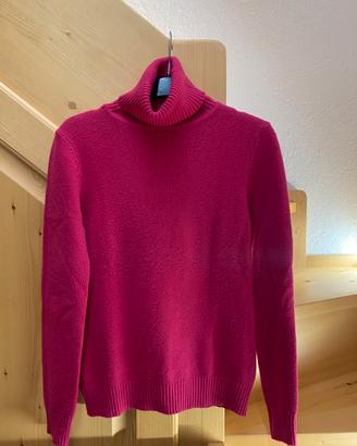 Dolcevita fucsia in misto lana - Morbido e caldo
