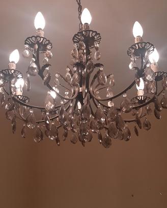 lampadario a gocce Vintage anni 70 