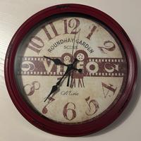 Orologio da parete vintage in metallo tema cinema