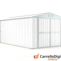 Box garage auto in Acciaio 327x611cm 19mq bianco