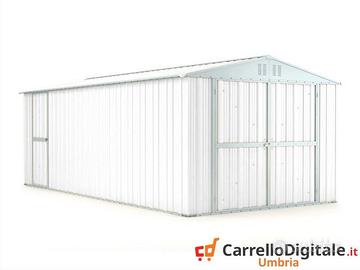 Box garage auto in Acciaio 327x611cm 19mq bianco