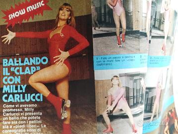 Articolo rivista 1981 MILLY CARLUCCI  balla Clap