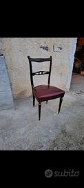 Sedia antica in legno massello stile '800/vintage
