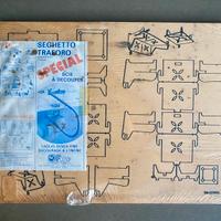 Tavolette traforo vintage La Nuova Faro con mobili