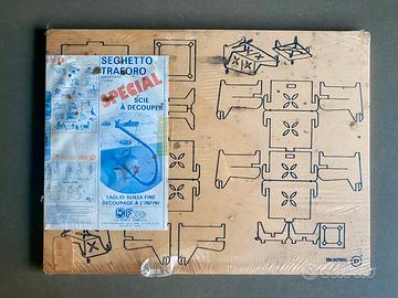 Tavolette traforo vintage La Nuova Faro con mobili