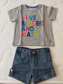 T.shirt+ short jeans