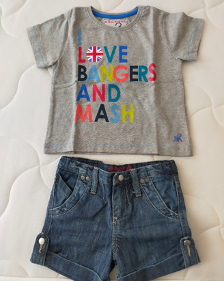 T.shirt+ short jeans