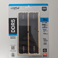 Ram Crucial Pro Series DDR5 32 GB 2x16 CL 48