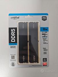 Ram Crucial Pro Series DDR5 32 GB 2x16 CL 48