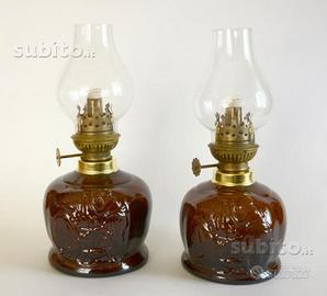 Lume Lampada a Petrolio in Ceramica Coppia