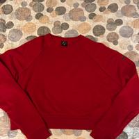 Felpa crop rossa Nike