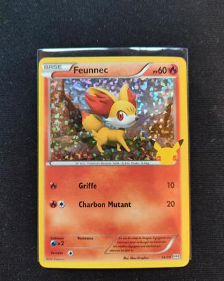 Carta Pokémon Feunnec 25th Set McDonald's Esclusiv