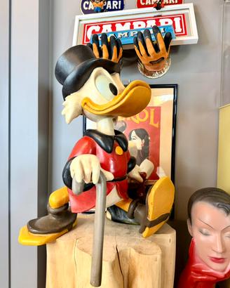 Statua in resina originale Disney Zio Paperone