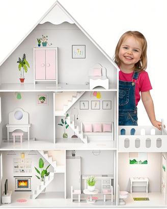 Barbie casa delle bambole in legno grande