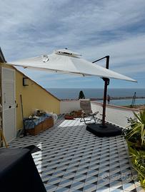 OMBRELLONE PURPLE LEAF + BASE ORIGINALE