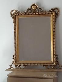 Grande specchio cornice dorata vintage