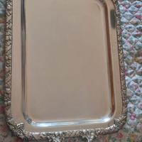 vassoio placcato argento anni 80