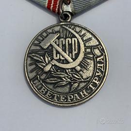 Medaglia veterano del lavoro unione sovietica