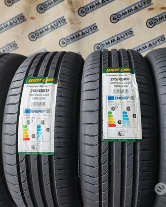 4 pneumatici nuovi 215 45 17 westlike