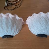 coppia di applique murrina satinate