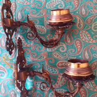 2 APPLIQUES IN OTTONE VINTAGE