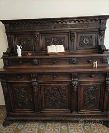 sala da pranzo anni 30 e quadro olio su tela