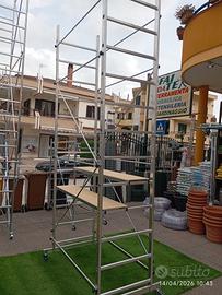 trabattello alluminio alto 3.7 MT base 100x155