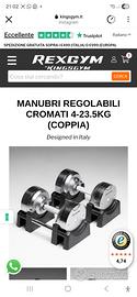 coppia di manubri regolabili