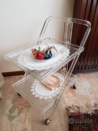 CARRELLO portavivande in plexiglass