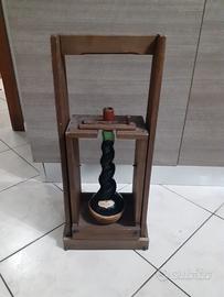 Bottiglia Vintage "Aladino" con Gabbia in Legno