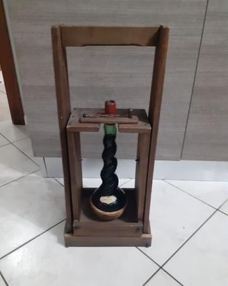 Bottiglia Vintage "Aladino" con Gabbia in Legno