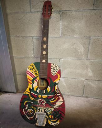 chitarra vintage arredamento