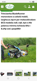 Trincia motocoltivatore BCS Bladerunner 75