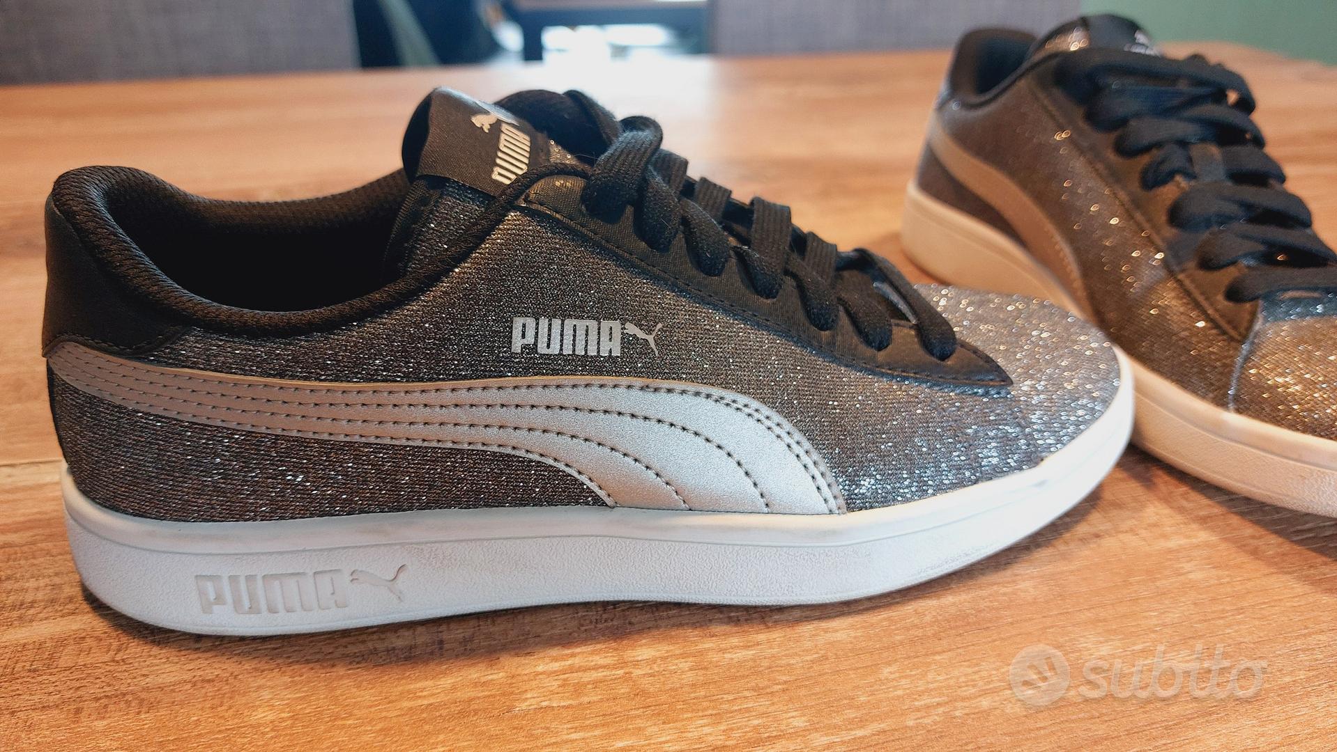 Scarpe puma outlet nere e argento