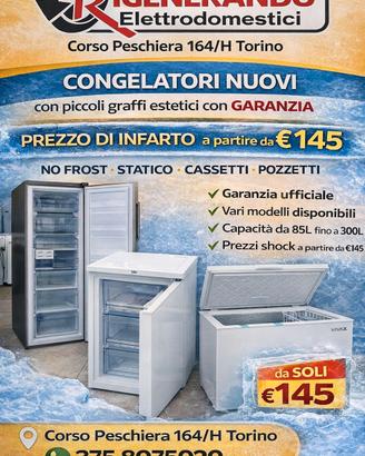 ❄️ CONGELATORI NUOVI – NO FROST / STATICO  ❄️