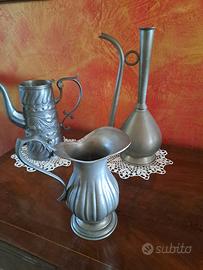 soprammobili in peltro vintage