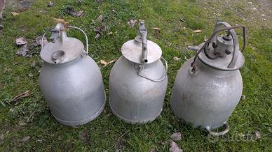 Bidone porta latte vintage 