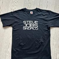Maglietta nera NUOVA 'steve jobs sindaco'