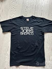 Maglietta nera NUOVA 'steve jobs sindaco'