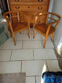 Sedie a pozzetto vintage