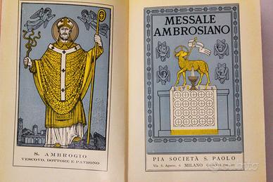 Messale Ambrosiano - Vintage Latino Italiano Raro