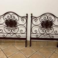 Letto doppio in ferro battuto