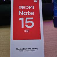 Xiaomi Redmi Note 15 5G 8+256gb NUOVO
