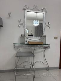 Console artigianale in ferro battuto