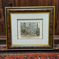 Quadro Altorilievo Fontana Del Tritone Argento 925