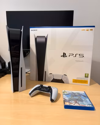 PS5 con lettore disco + 1 controller + 1 gioco