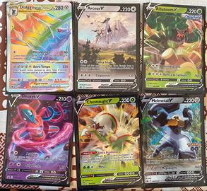 Set 6 carte da collezione Pokemon