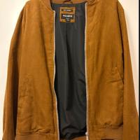 Giacca in pelle marrone motivi taglia